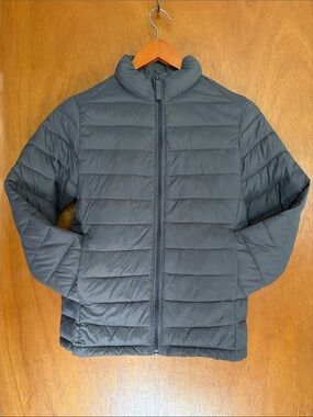 Amazon Essentials Quilted Jacket - Charcoal Gray